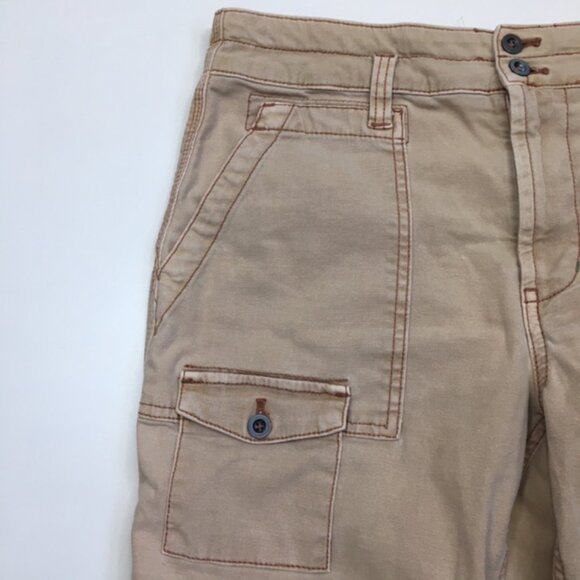 ANTHROPOLOGIE Beige/Tan THE WANDERER Cargo Pockets Pant Jeans - Picture 6 of 13